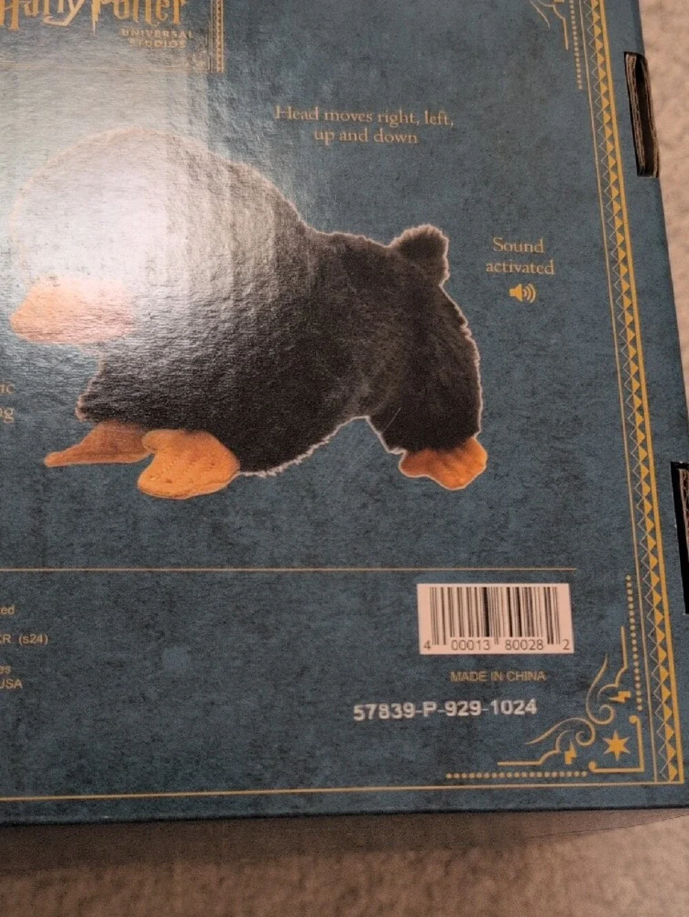 New In Box - Universal Studios - Harry Potter Baby Niffler Shoulder Plush